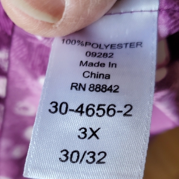 Only Necessities Purple Oversized Button Down Shirt - Picture 6 of 10